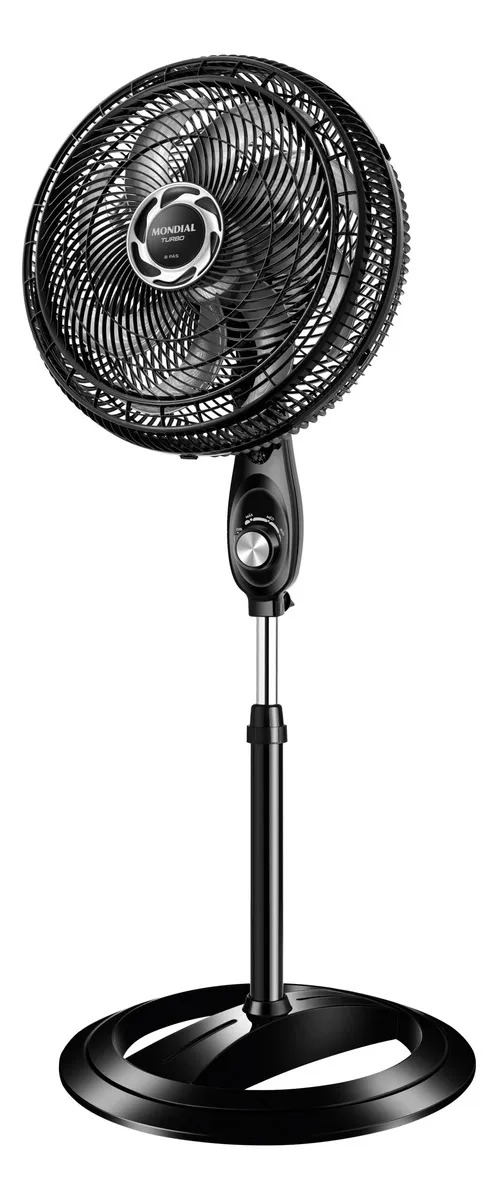 Ventilador de Coluna Mondial NVT-40C-8P-B preto completo